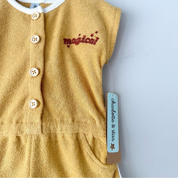 Charlotte & Star Terry Romper - Picture 2 of 6